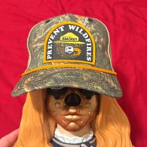 MAD Engine Smokey Bear Prevent Wildfires Camo Trucker Hat